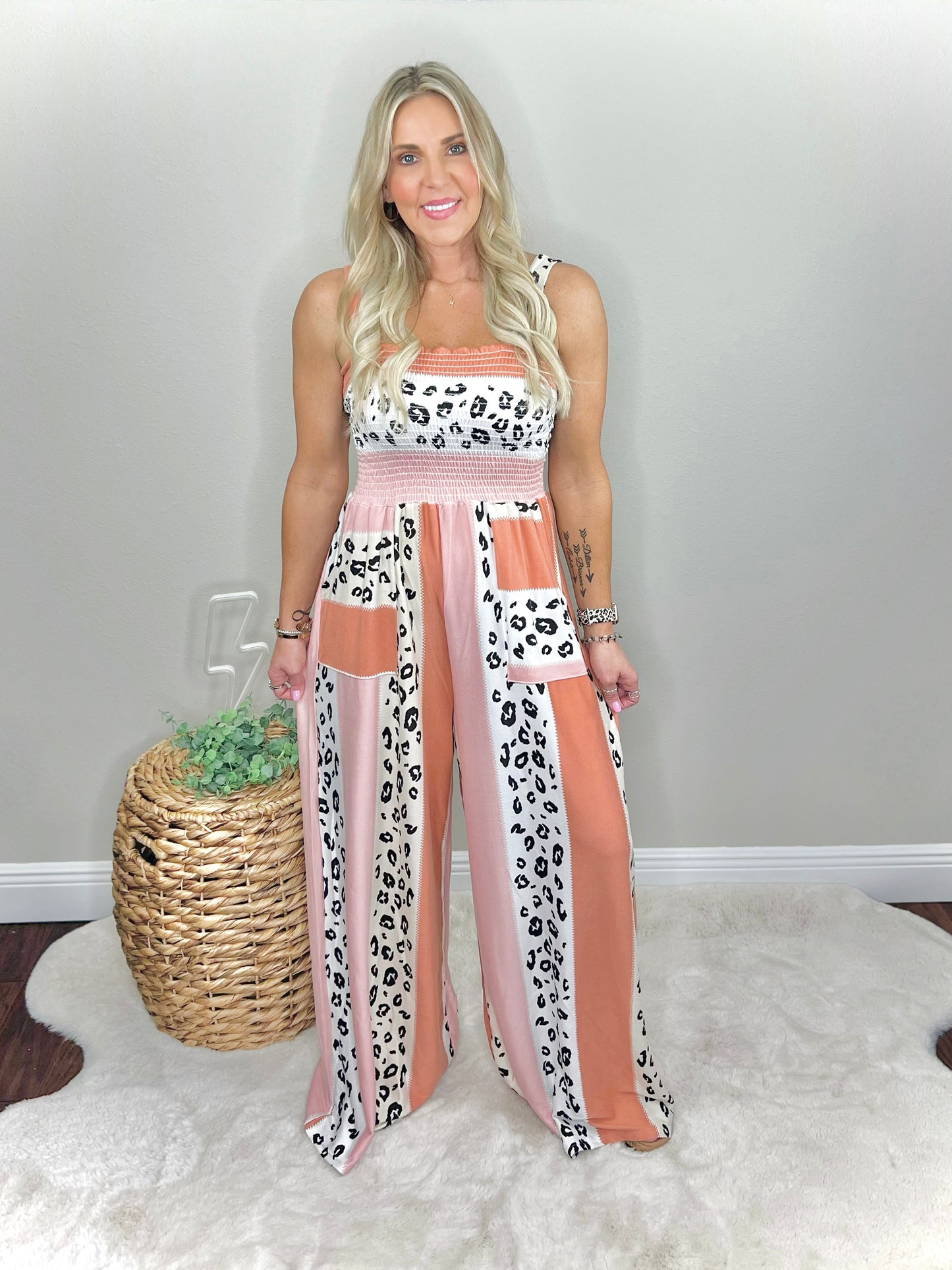 Leopard Print Jumpsuit