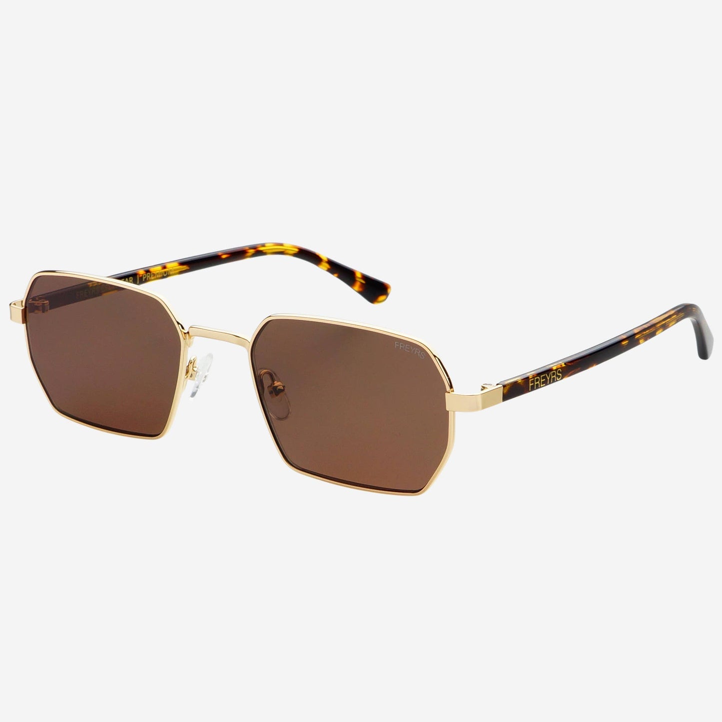 Superior Sunglasses: Gold/Brown