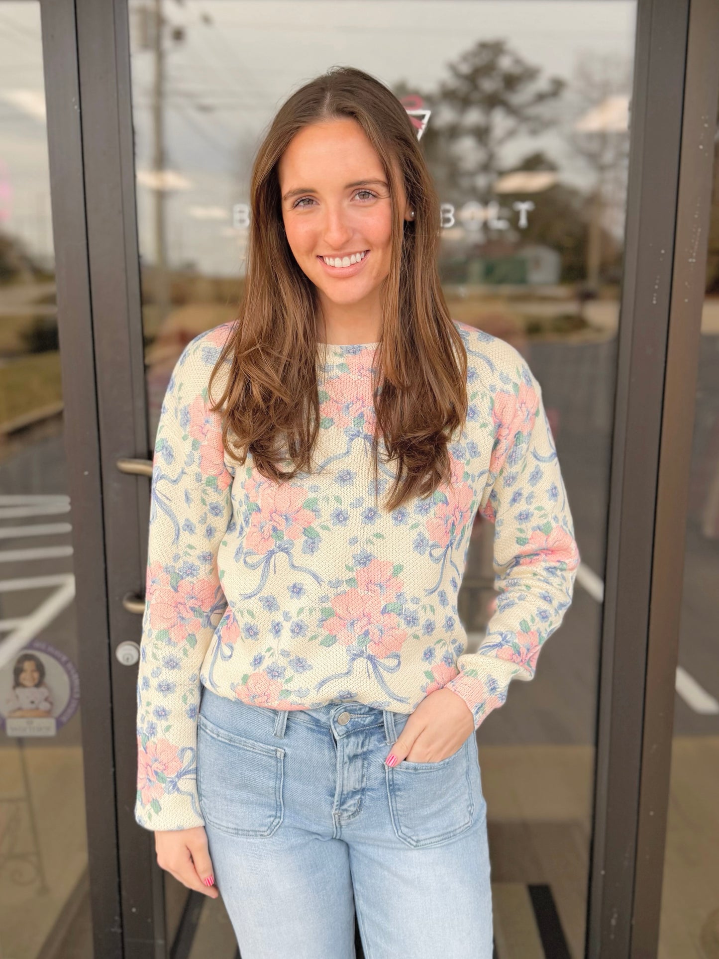 Ribbon Bloom Sweater