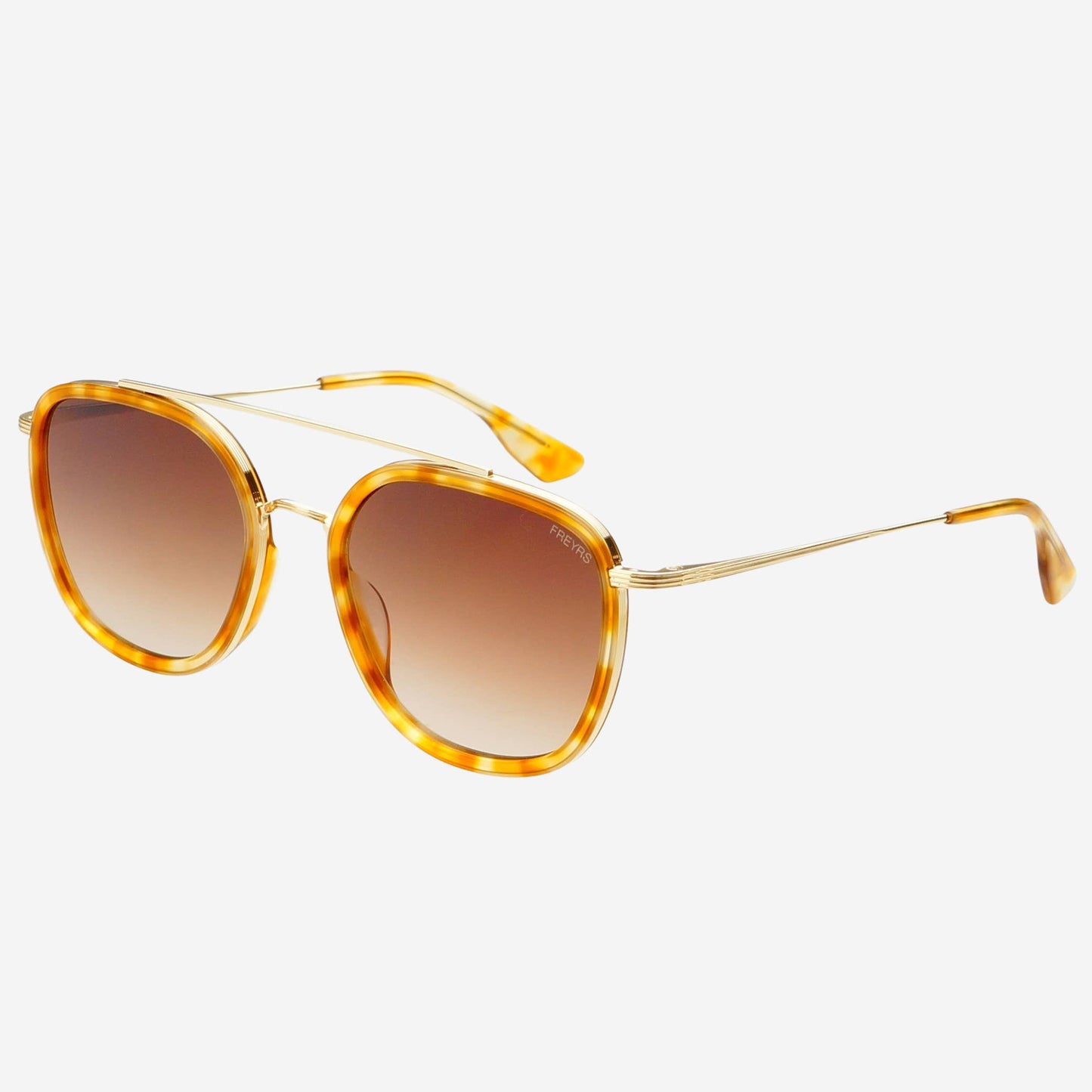 Weston Acetate Round Sunglasses: Light Tortoise/Brown