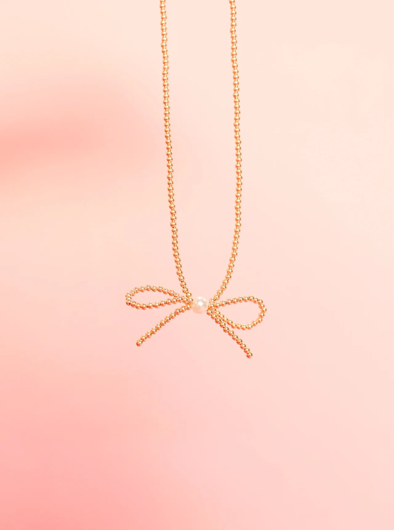 Gold Bow Necklace