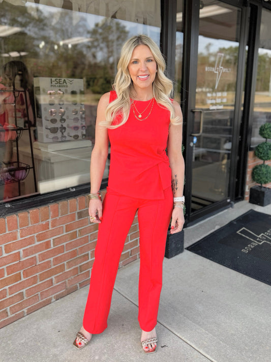 Casual Straight Leg Pants