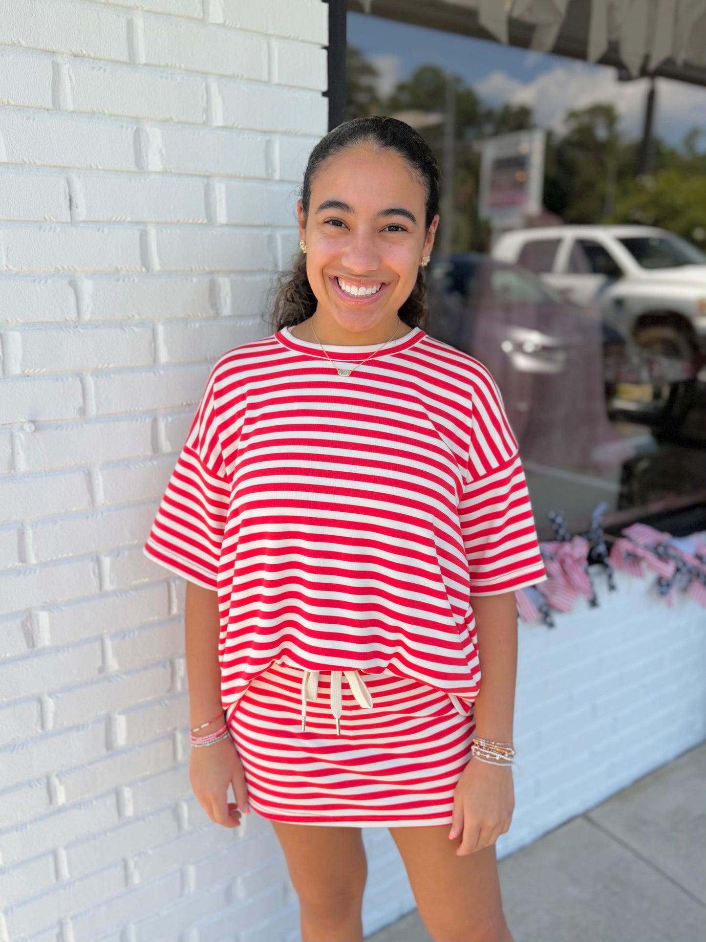 Stacey Stripe Oversized Top