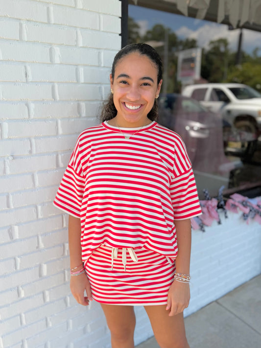 Stacey Stripe Oversized Top