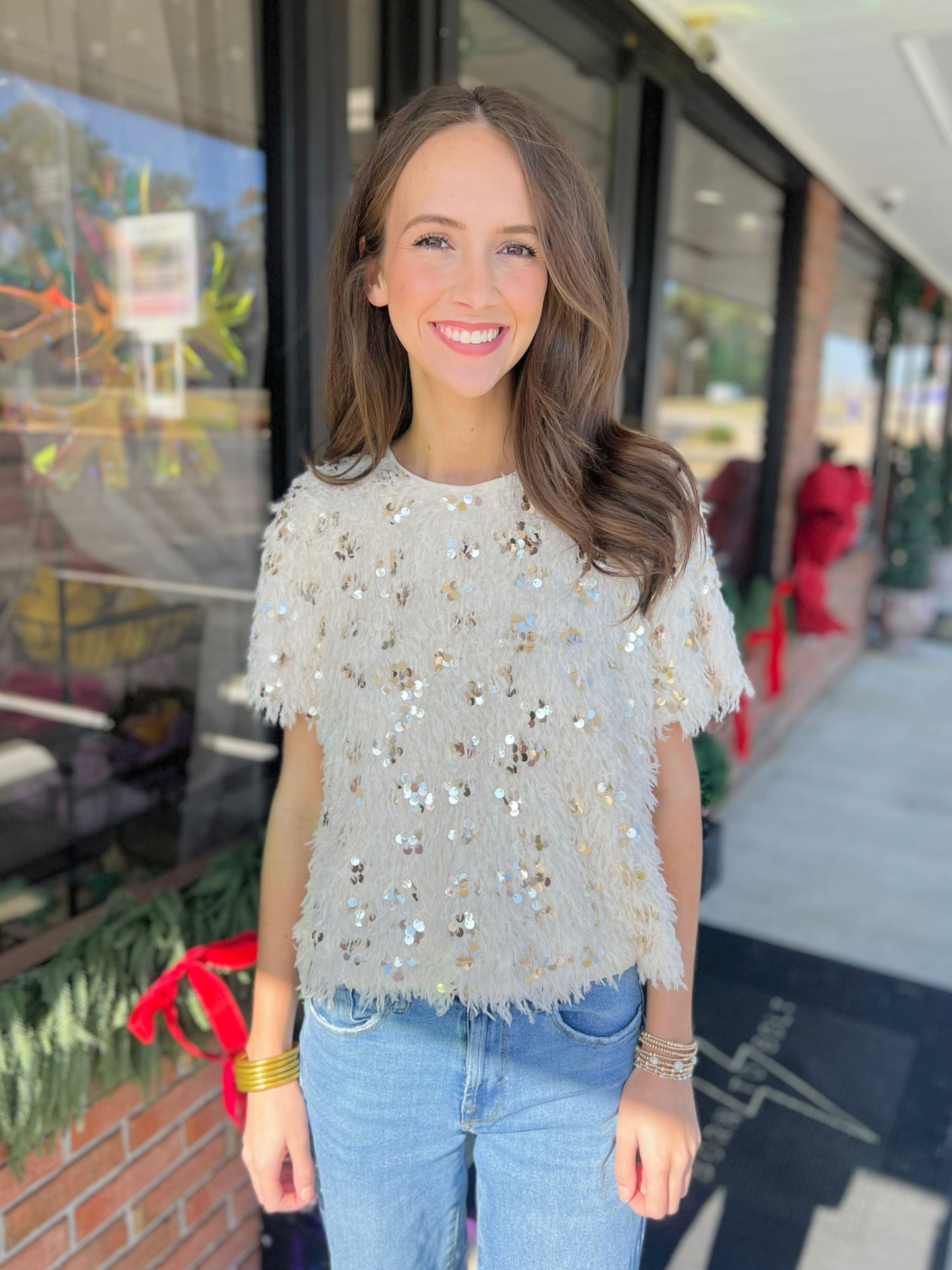 Sassy Sequin Top