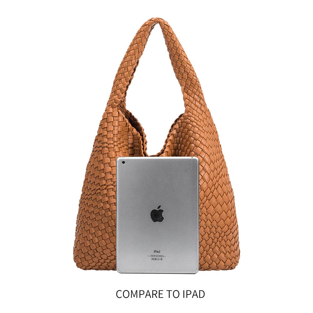 Johanna Ivory Large Recycled Vegan Shoulder Bag