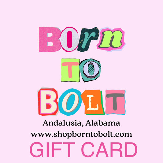 Born to Bolt Gift Card