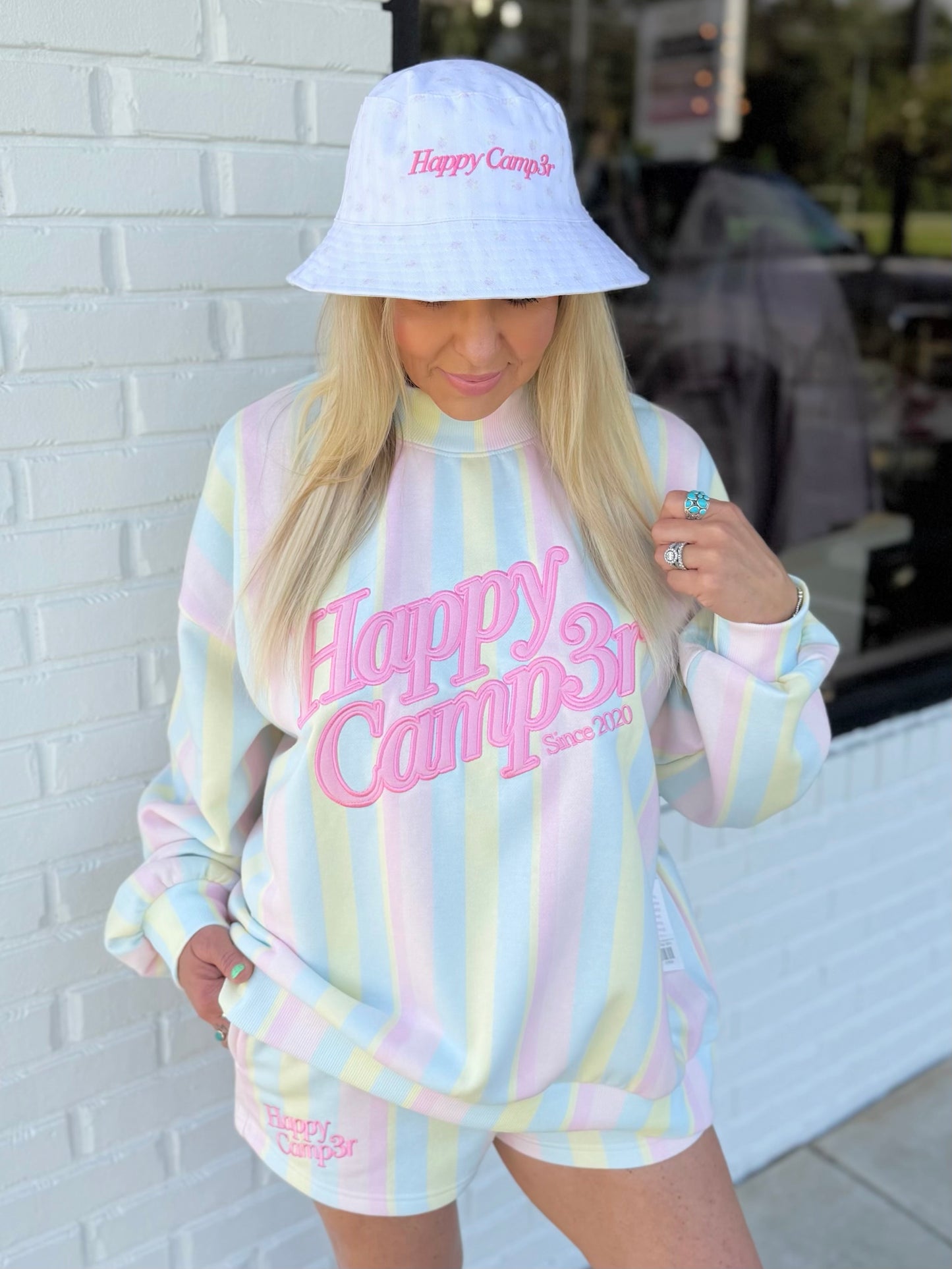 Happy Camp3r: Sugar Rose Reversible Bucket Hat