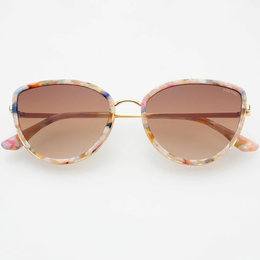 Luna Cat Eye Sunglasses: Rose Tortoise