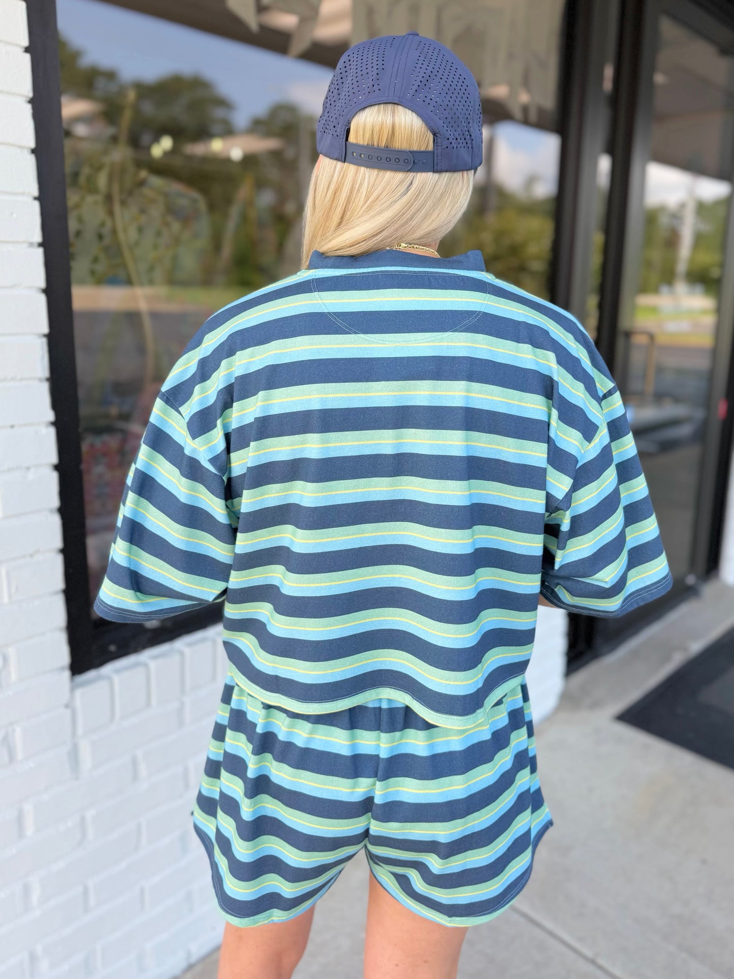 Tribe Kelley: Way Down South - Striped Boxy Tee
