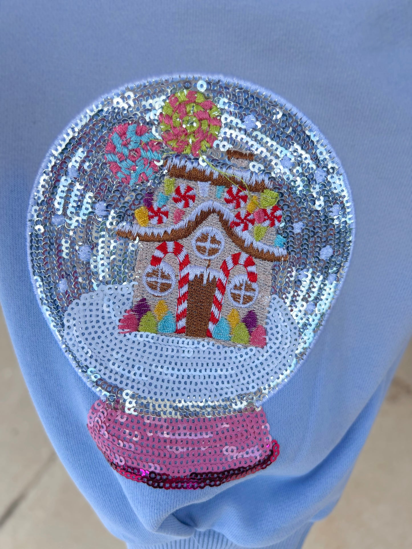 QOS Christmas Snow Globe Sweatshirt