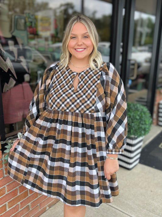 Plaid About You Dress