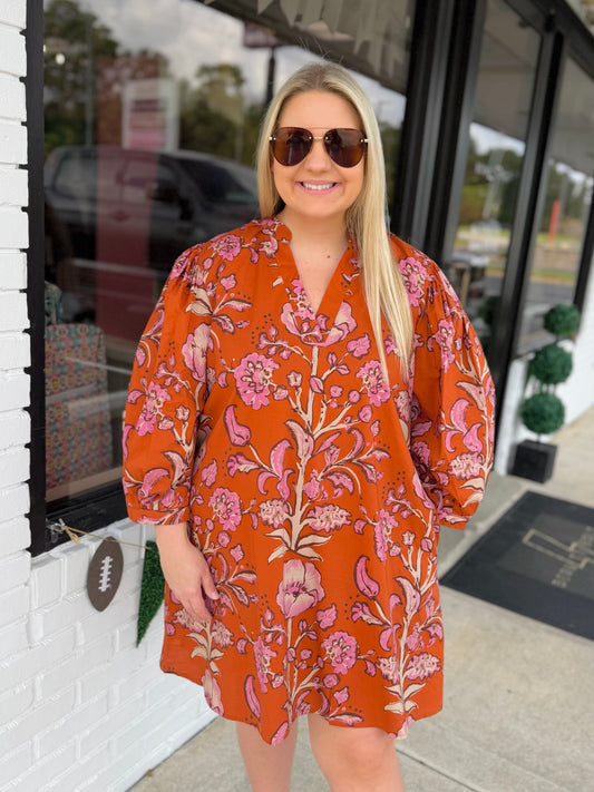 Falling For Florals Mini Dress