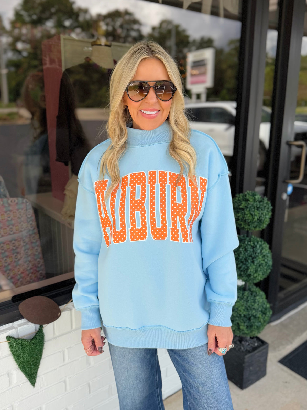 Auburn/Alabama Mock Neck