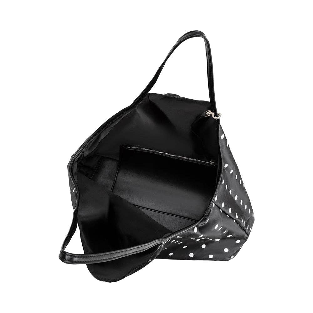 Cathy Black Polka Dot Tote Bag