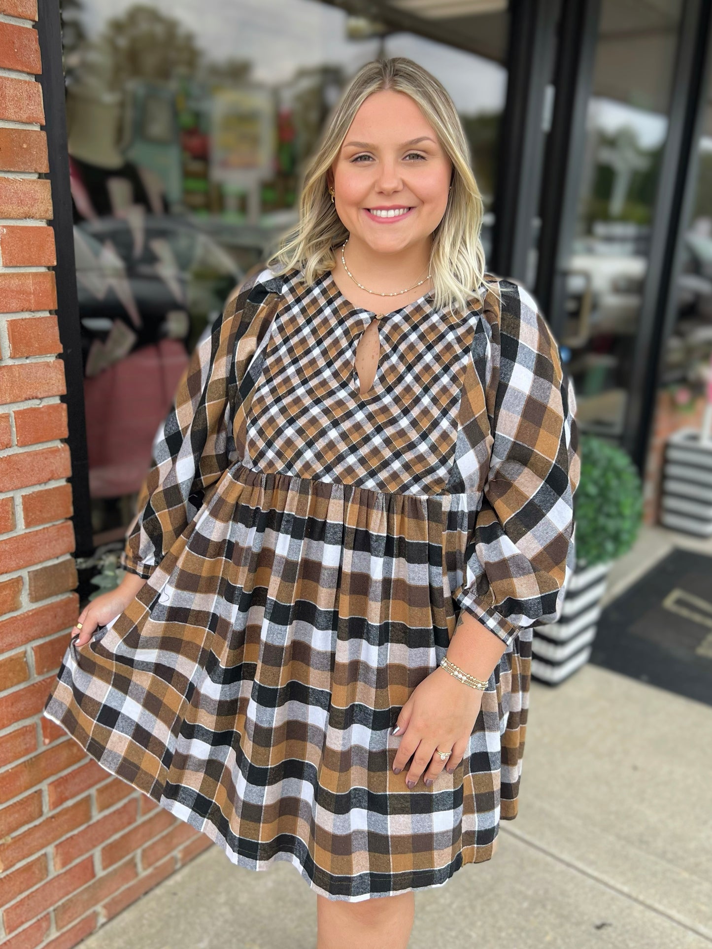 Plaid About You Dress