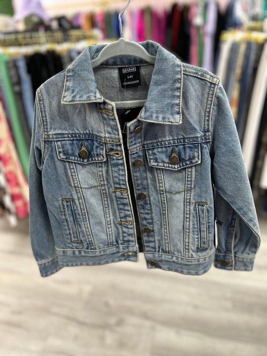 Mini Denim Beaded Jacket