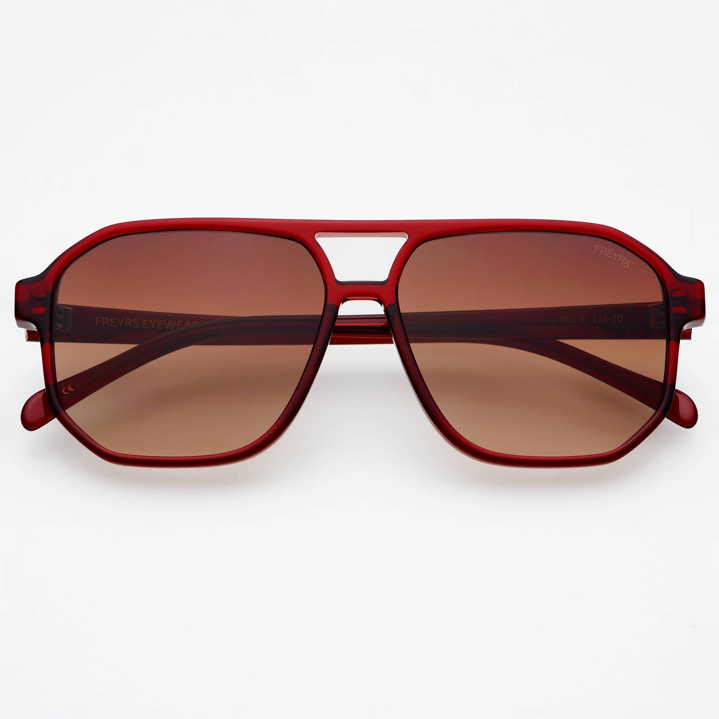 Bilie Aviator Sunglasses: Dark Cherry