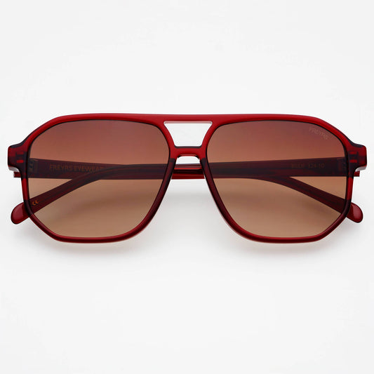 Bilie Aviator Sunglasses: Dark Cherry