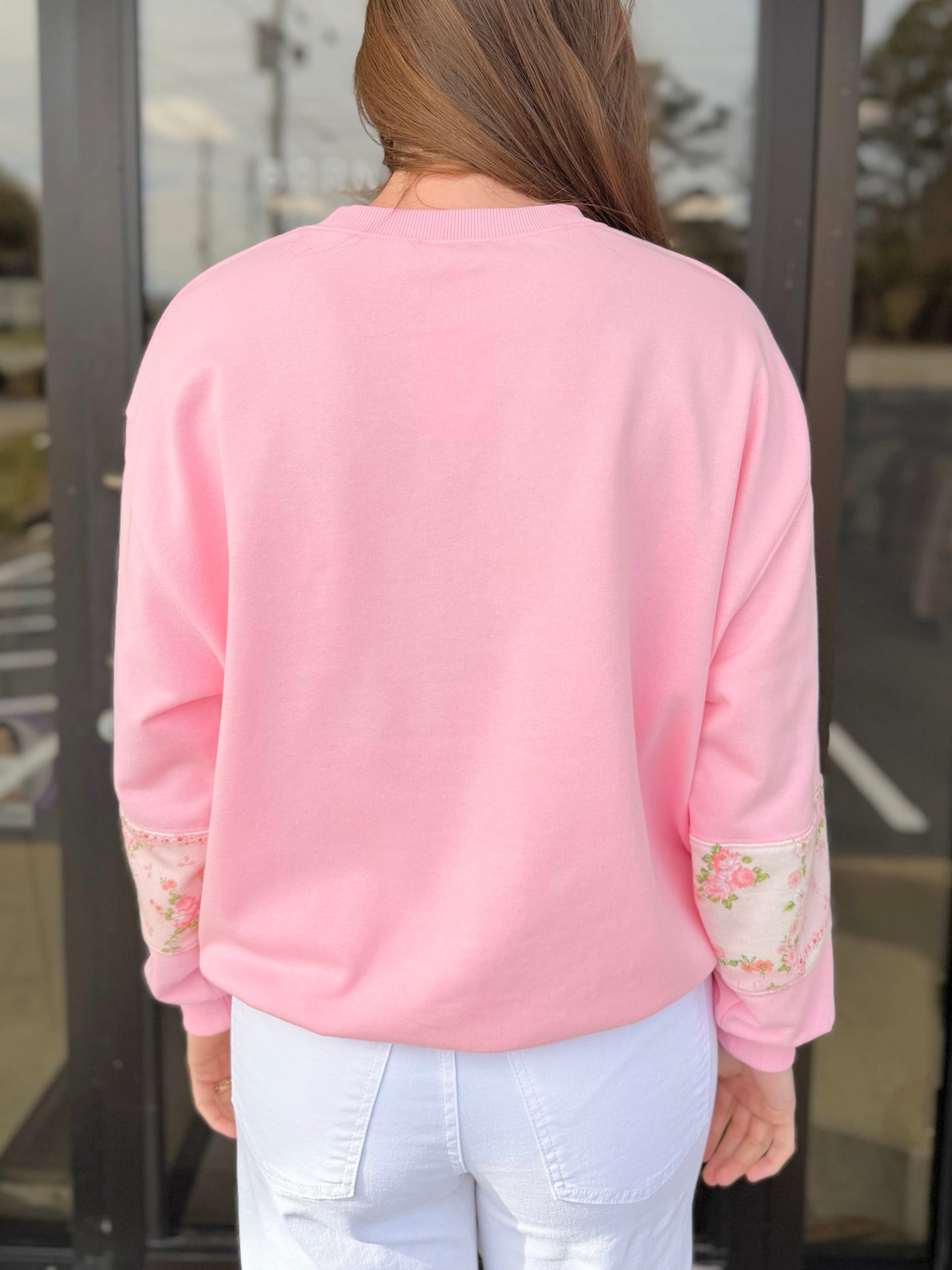 Lucy Floral Patchwork Pullover