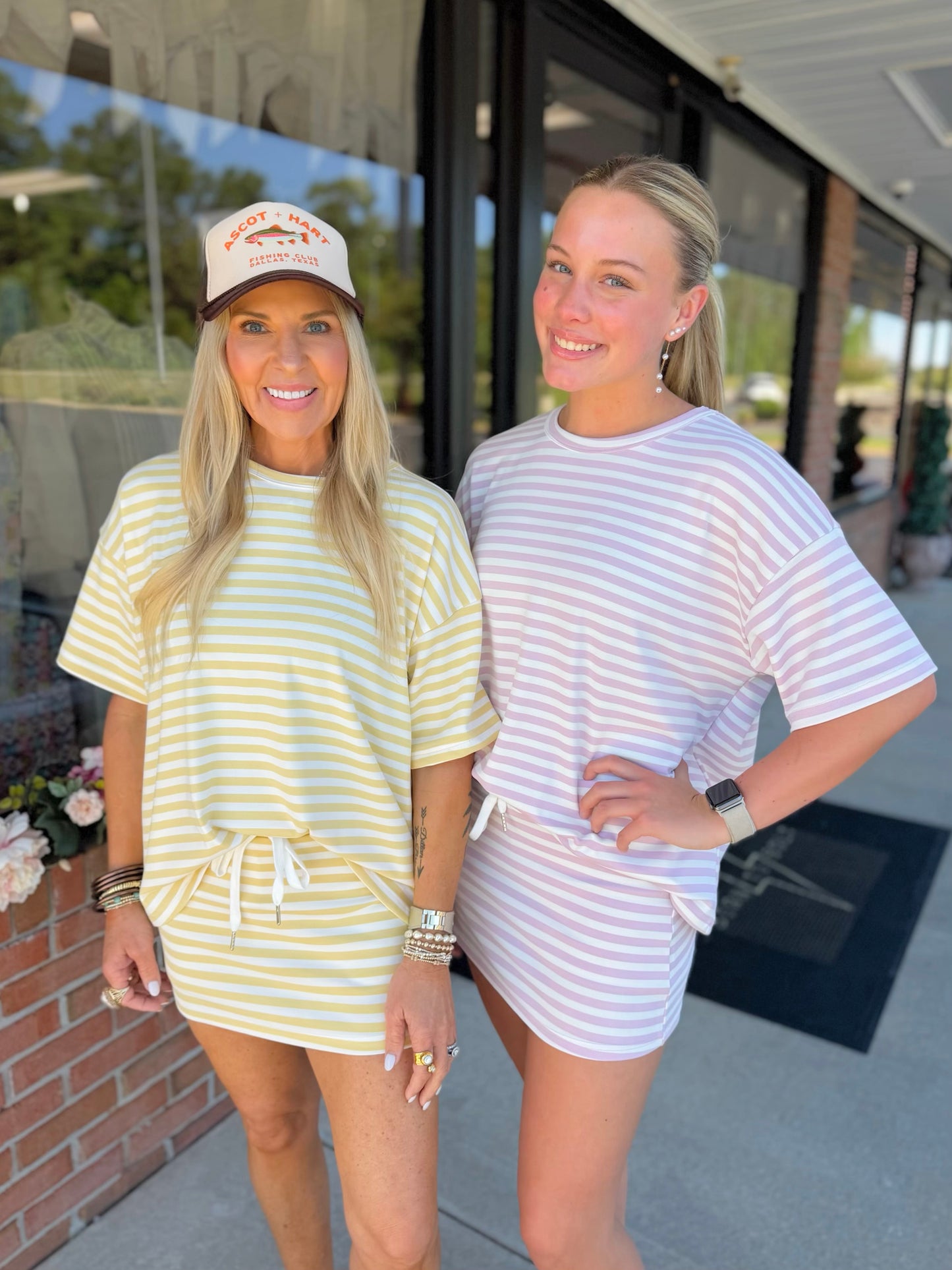 Stacey Stripe Skort Set