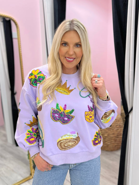 QOS Mardi Gras Icon Sweatshirt