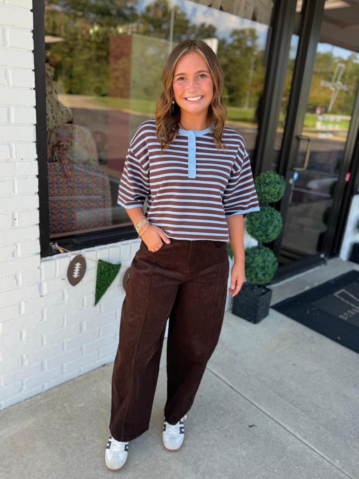 Corduroy Barrel Pants