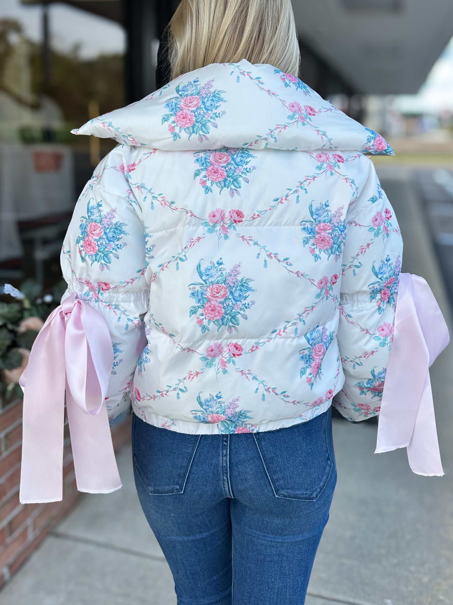 Fancy Floral Puffer Jacket