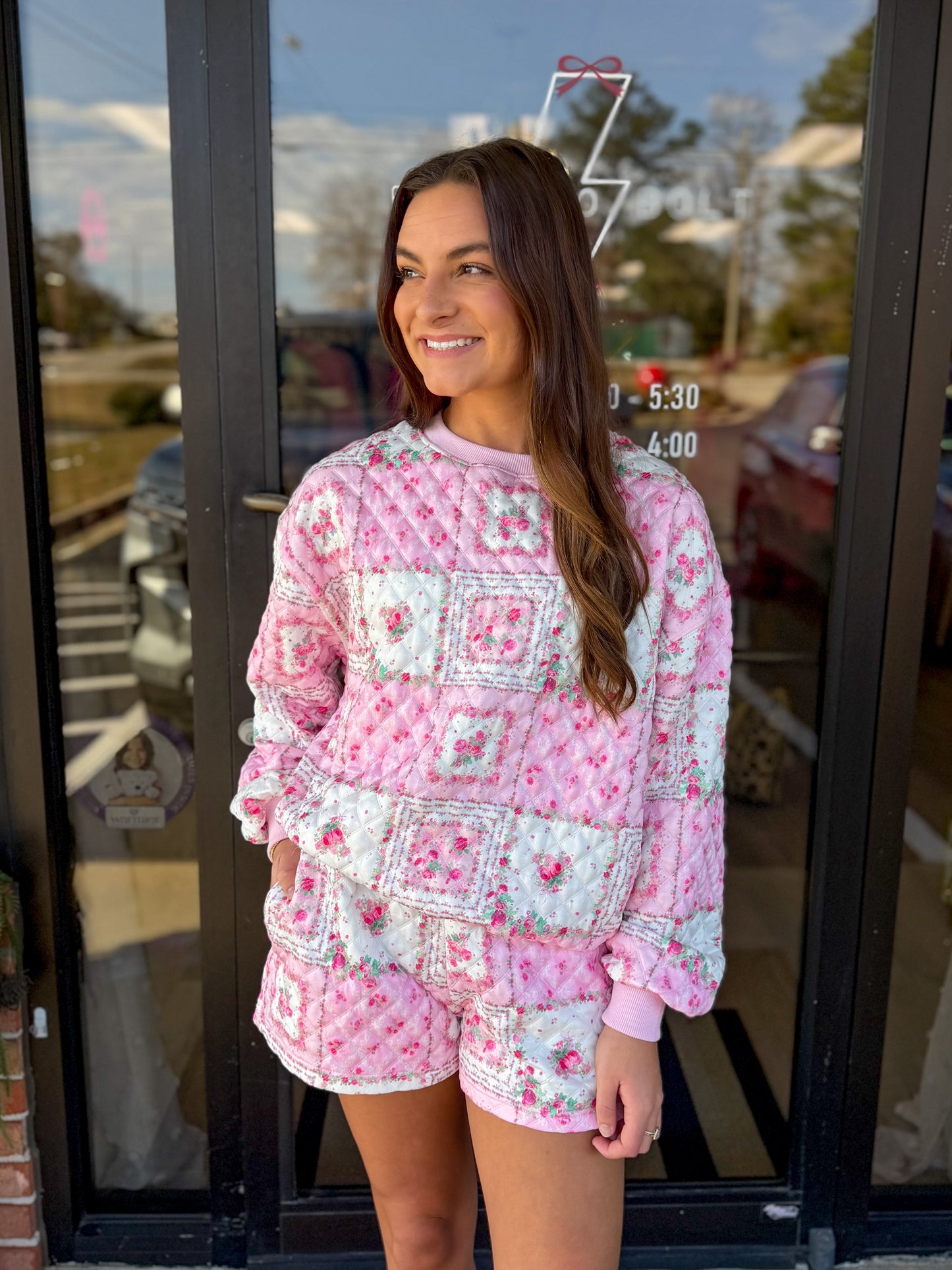 Vintage Floral Short Set