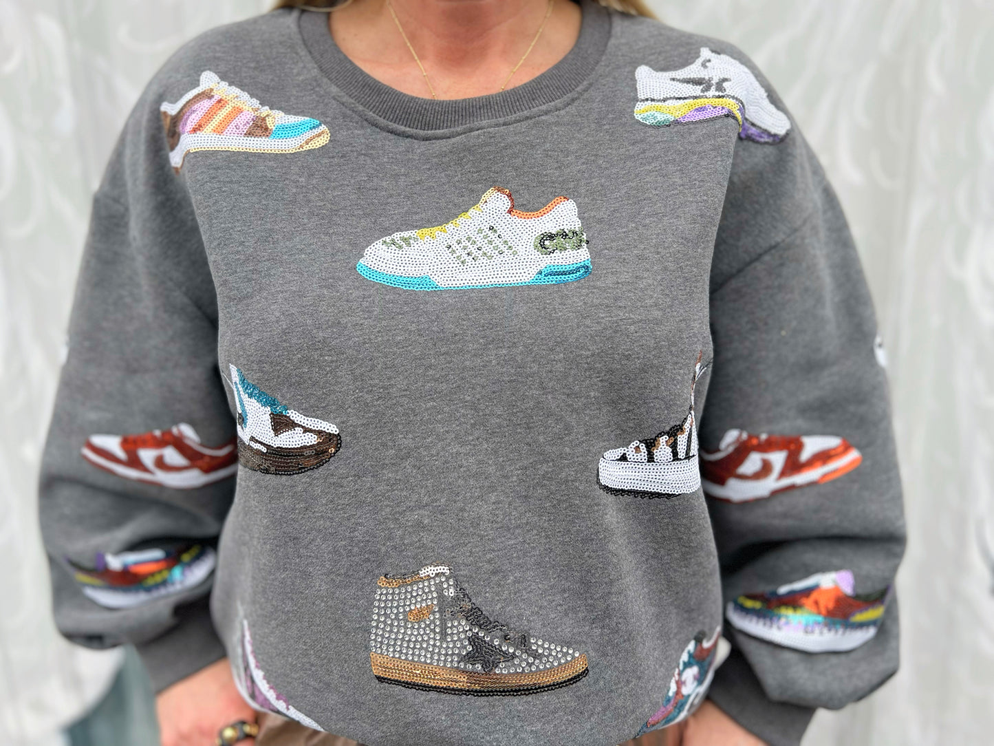 QOS Grey Sneaker Sweatshirt