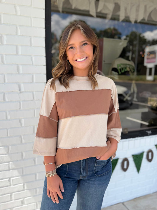Polly Color Block Tee