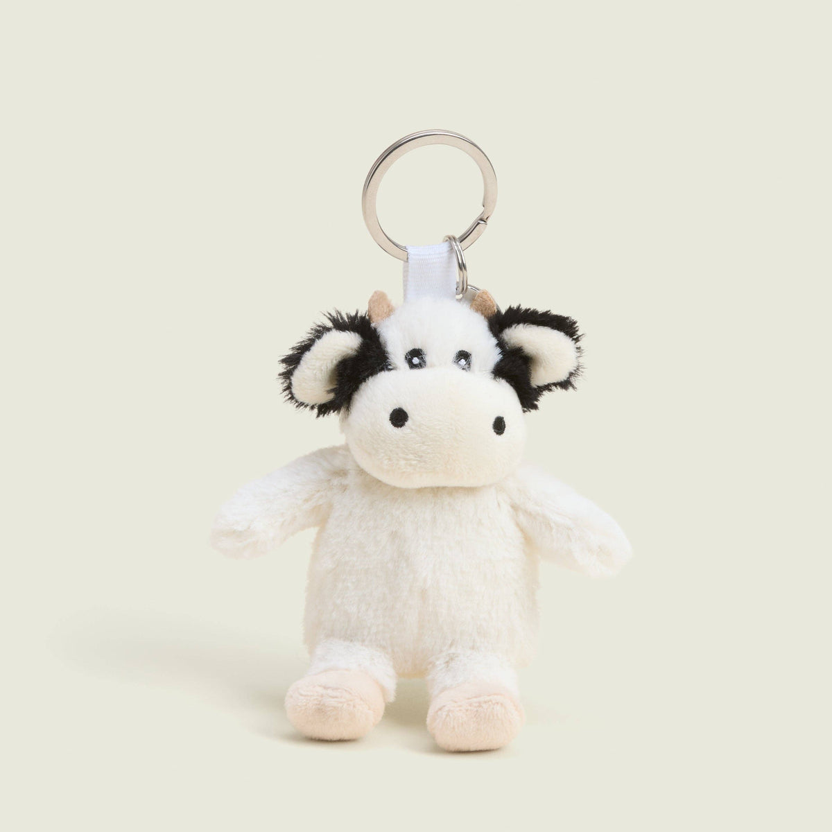 Warmies: Black & White Cow Keyring