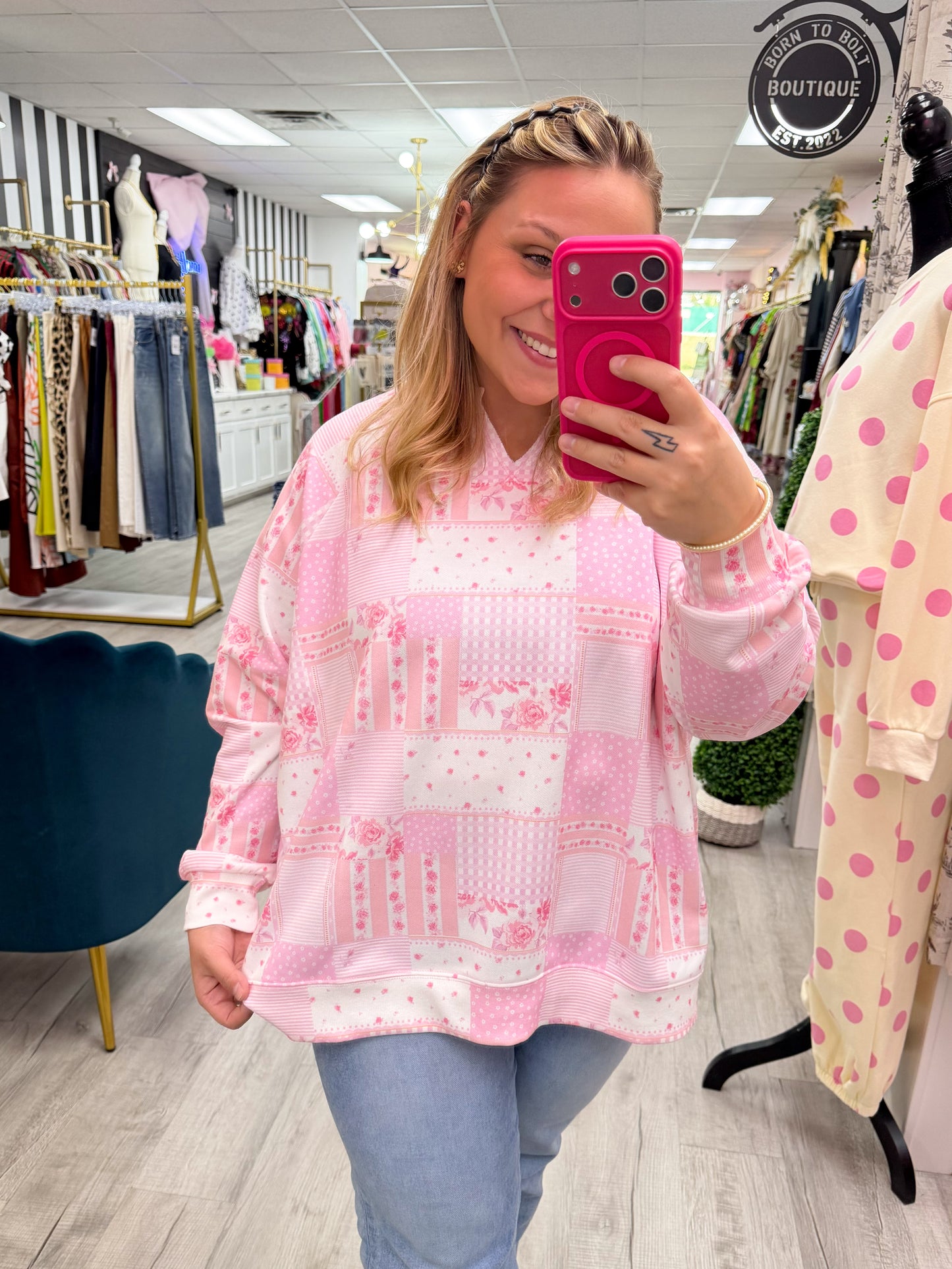 Riley Patchwork Pullover