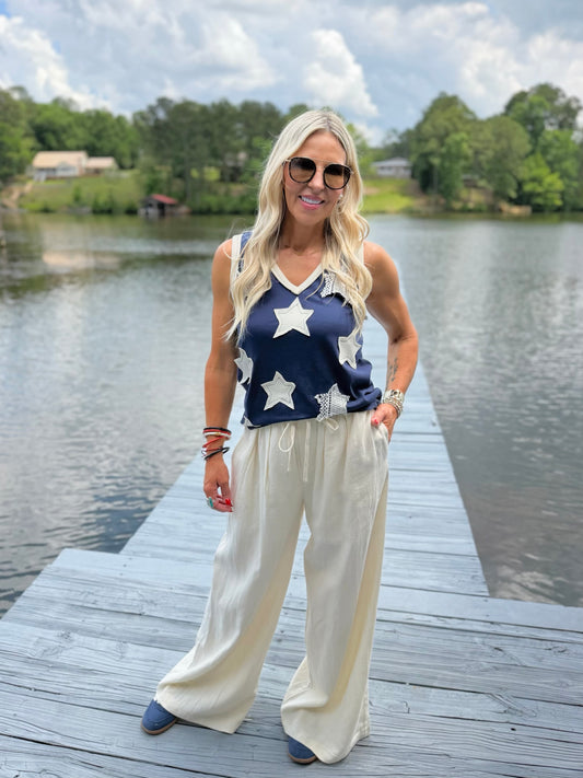 Star Patch Top