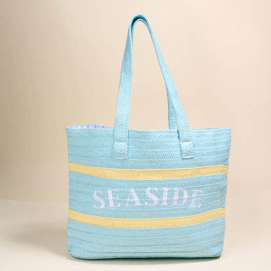 Straw & Sun Tote–Seaside