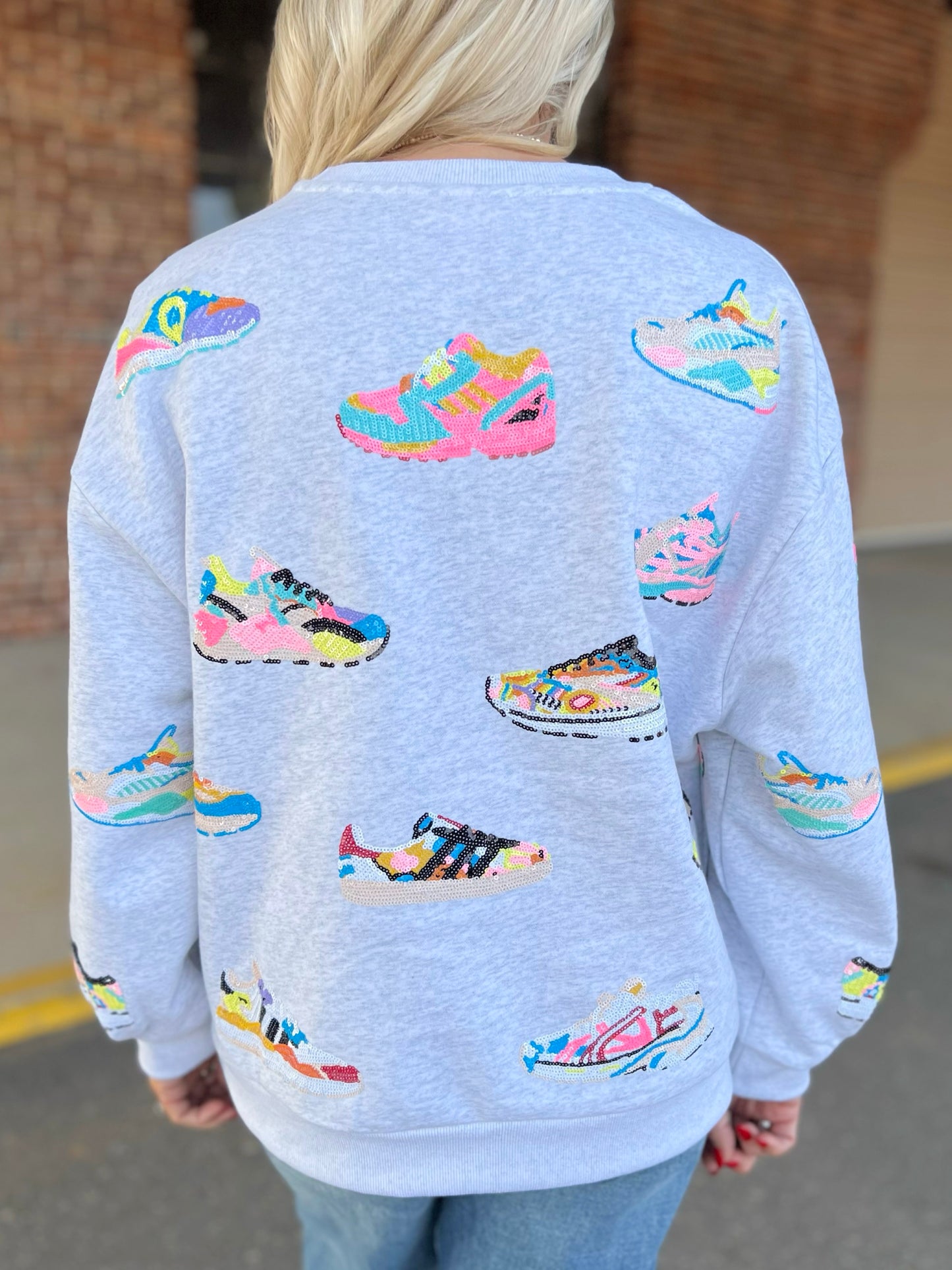 QOS Neon Sneaker Sweatshirt