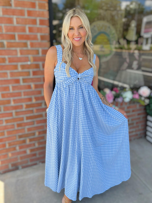 Kenny Smocked Back Maxi Dress