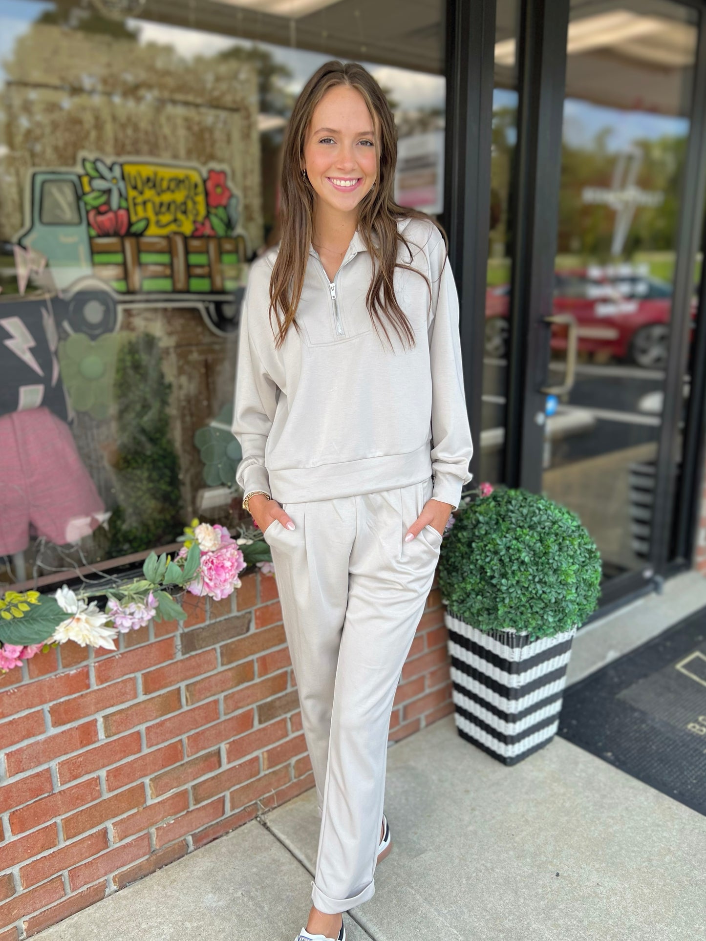 Penelope Half Zip Pullover/Pants Set