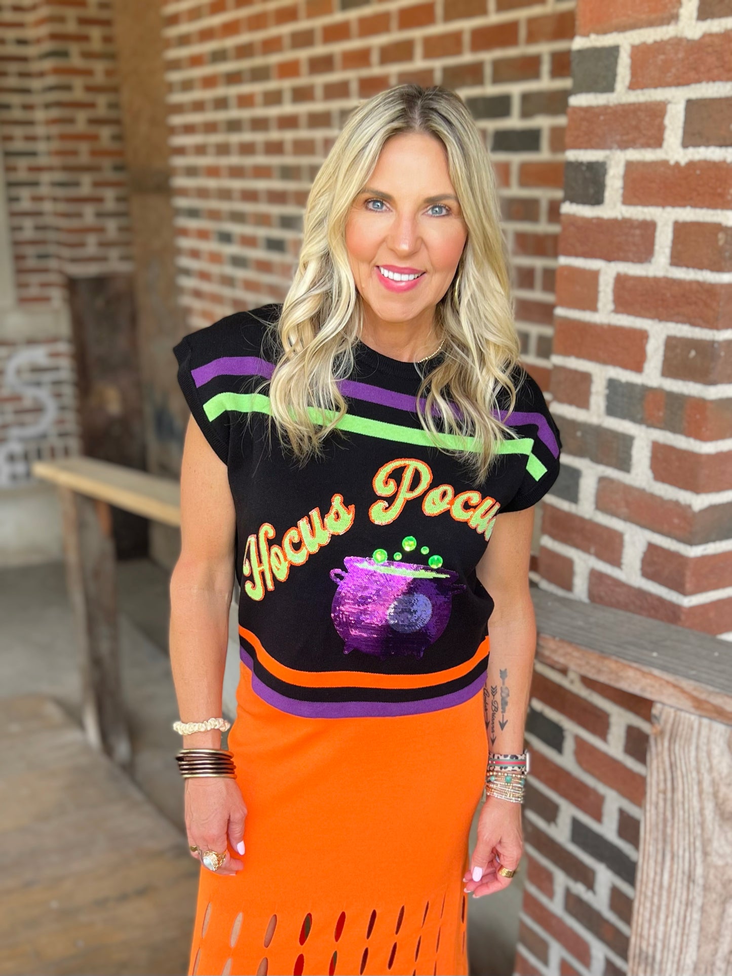 QOS Sleeveless Hocus Pocus Top