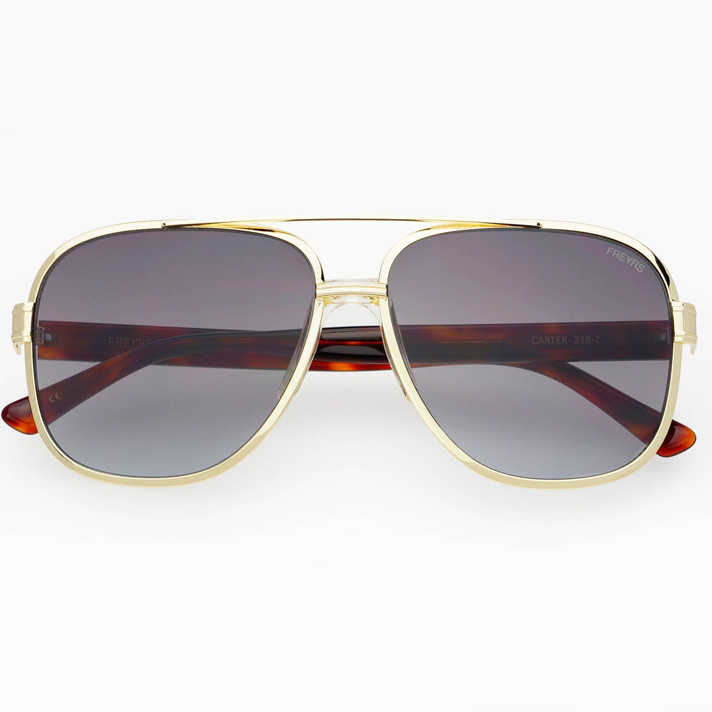 Carter Aviator Sunglasses: Gray
