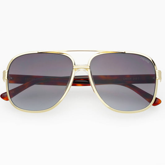 Carter Aviator Sunglasses: Gray