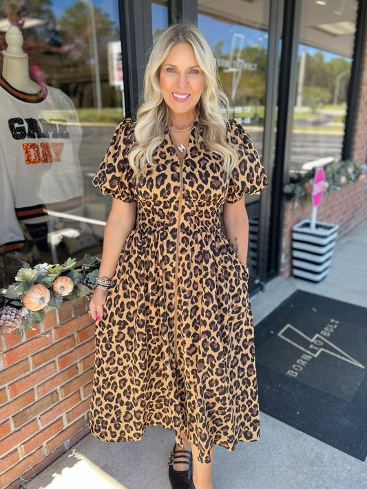 Leopard Midi Dress