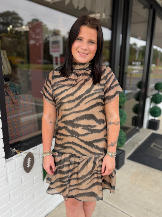 Tiger Organza Dress