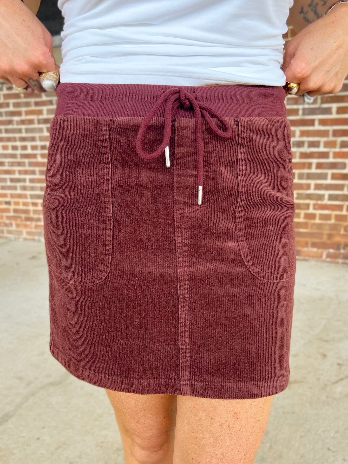 Corduroy Mini Skirt