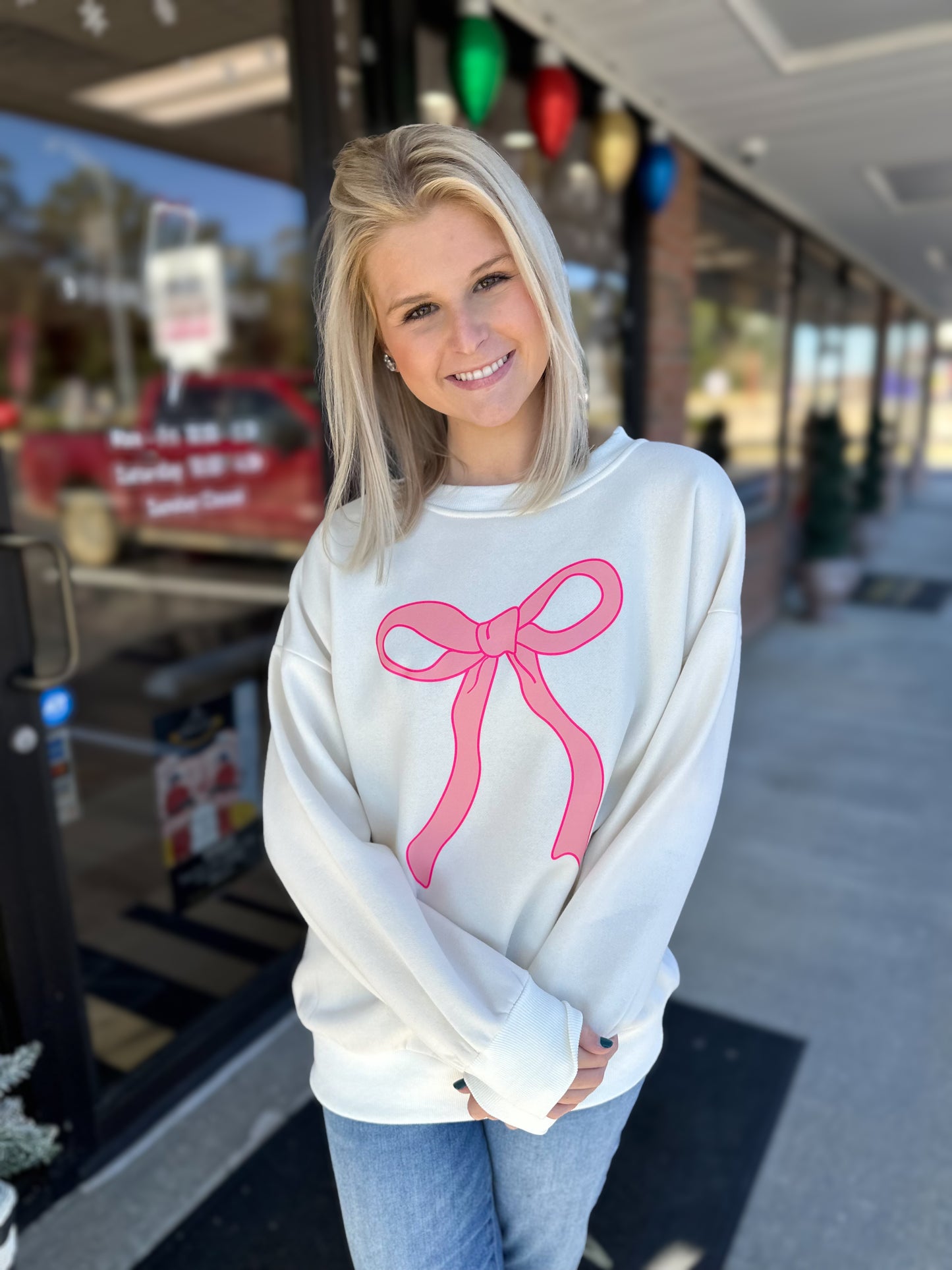 Coquette Bow Crewneck