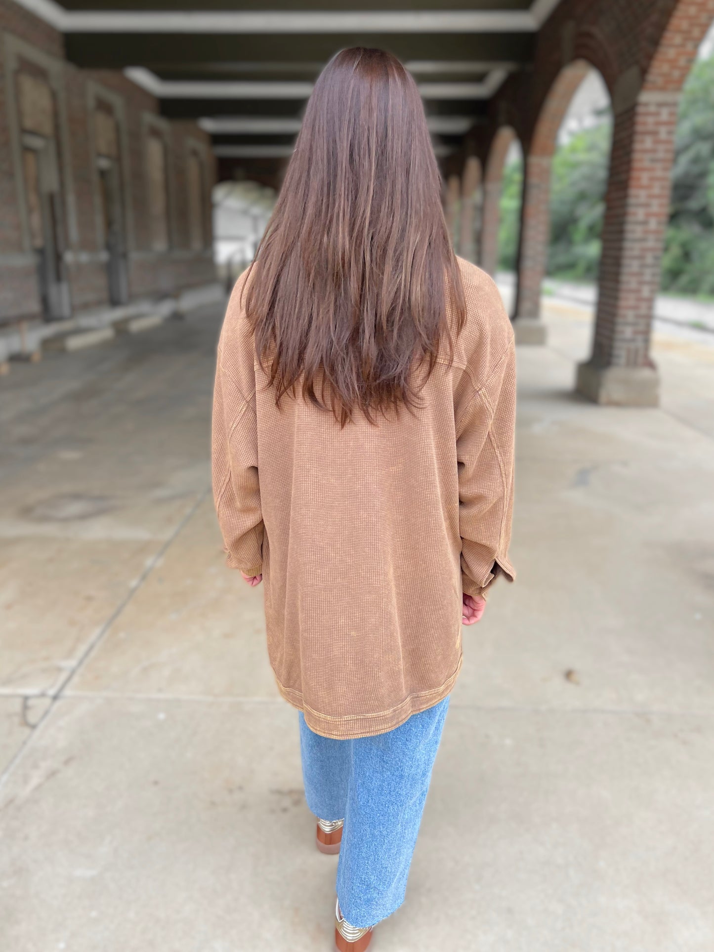 High Low Button Up Top