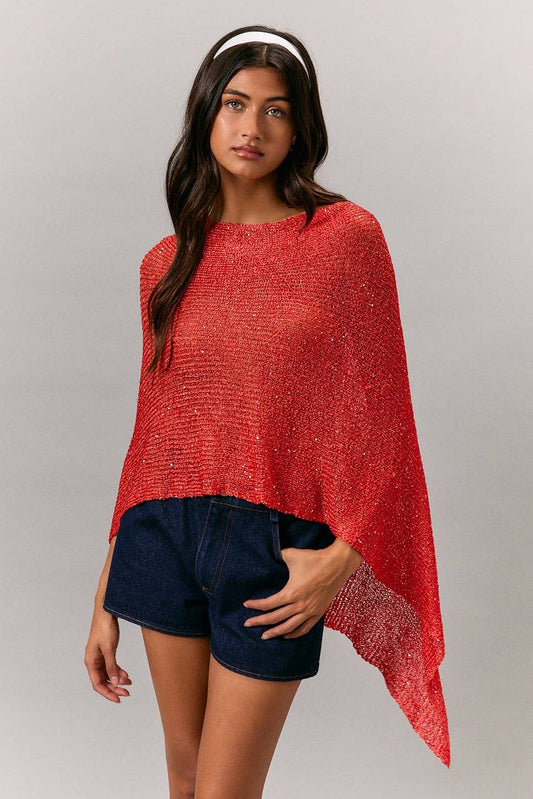 Poppy Poncho Top