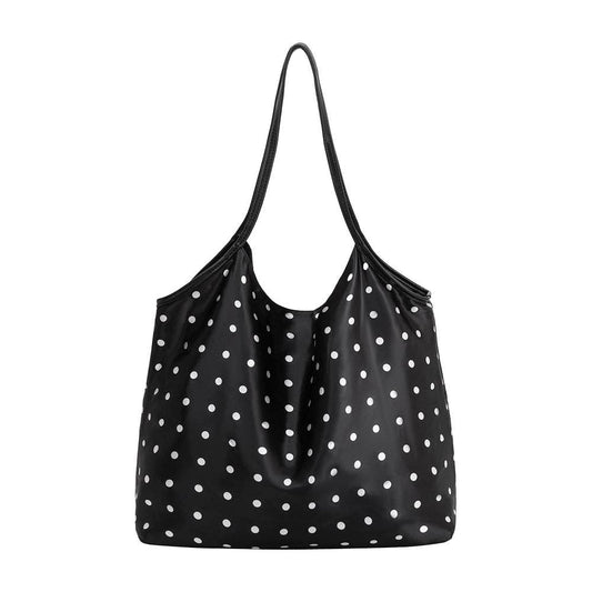Cathy Black Polka Dot Tote Bag
