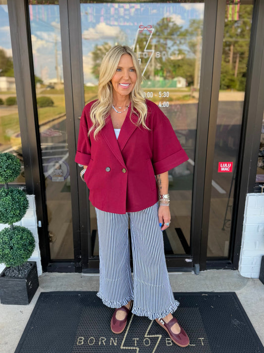 Ruffle Hem Pants