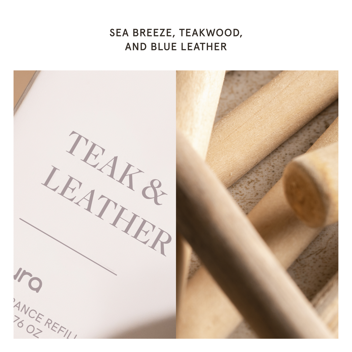 Teak & Leather - Pura Car Diffuser Scent Refill